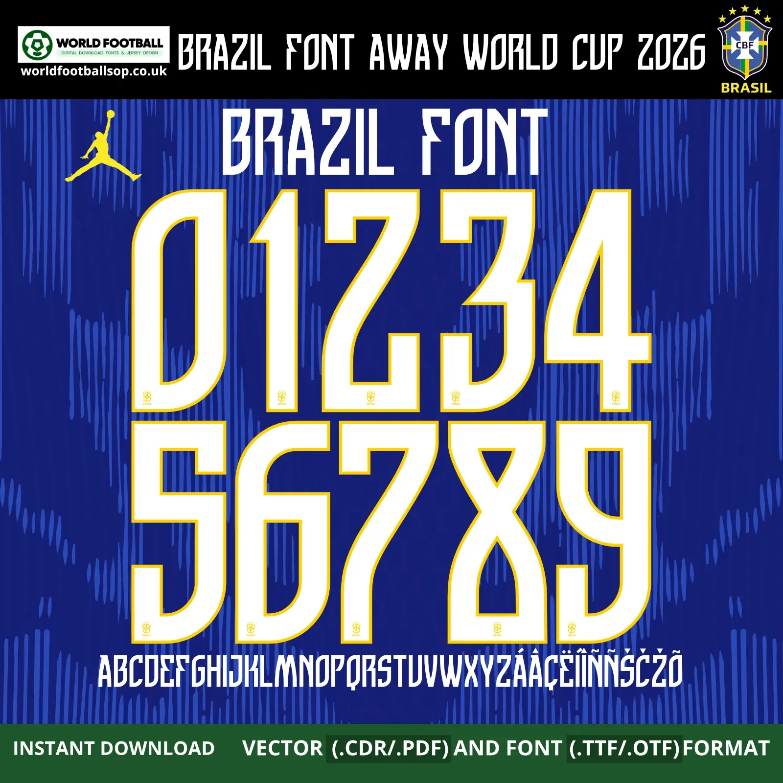 Brazil Font Away World Cup 2026 | TTF, OTF & Vector (CDR, PDF)
