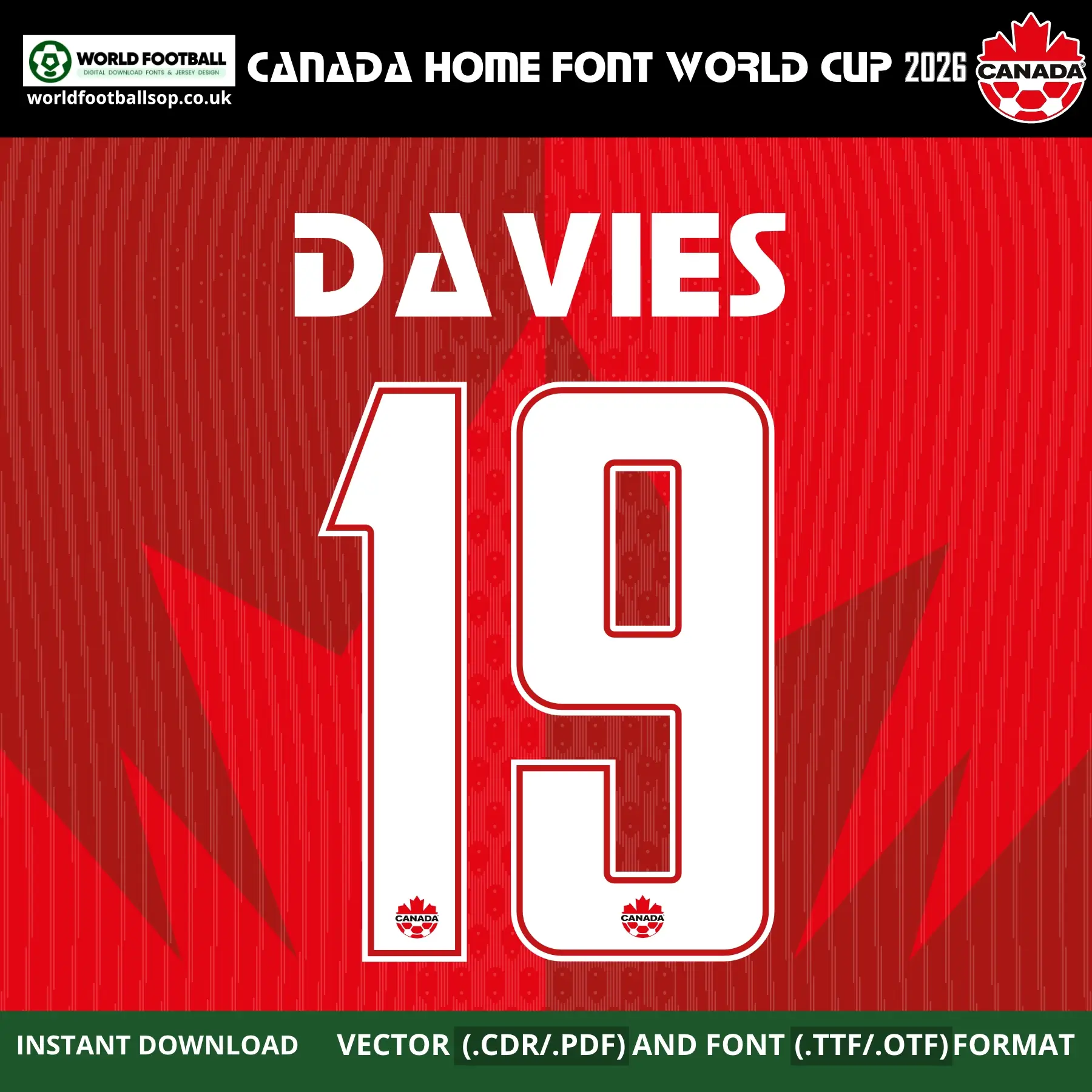Canada Home Font World Cup 2026 | TTF, OTF & Vector (CDR, PDF)