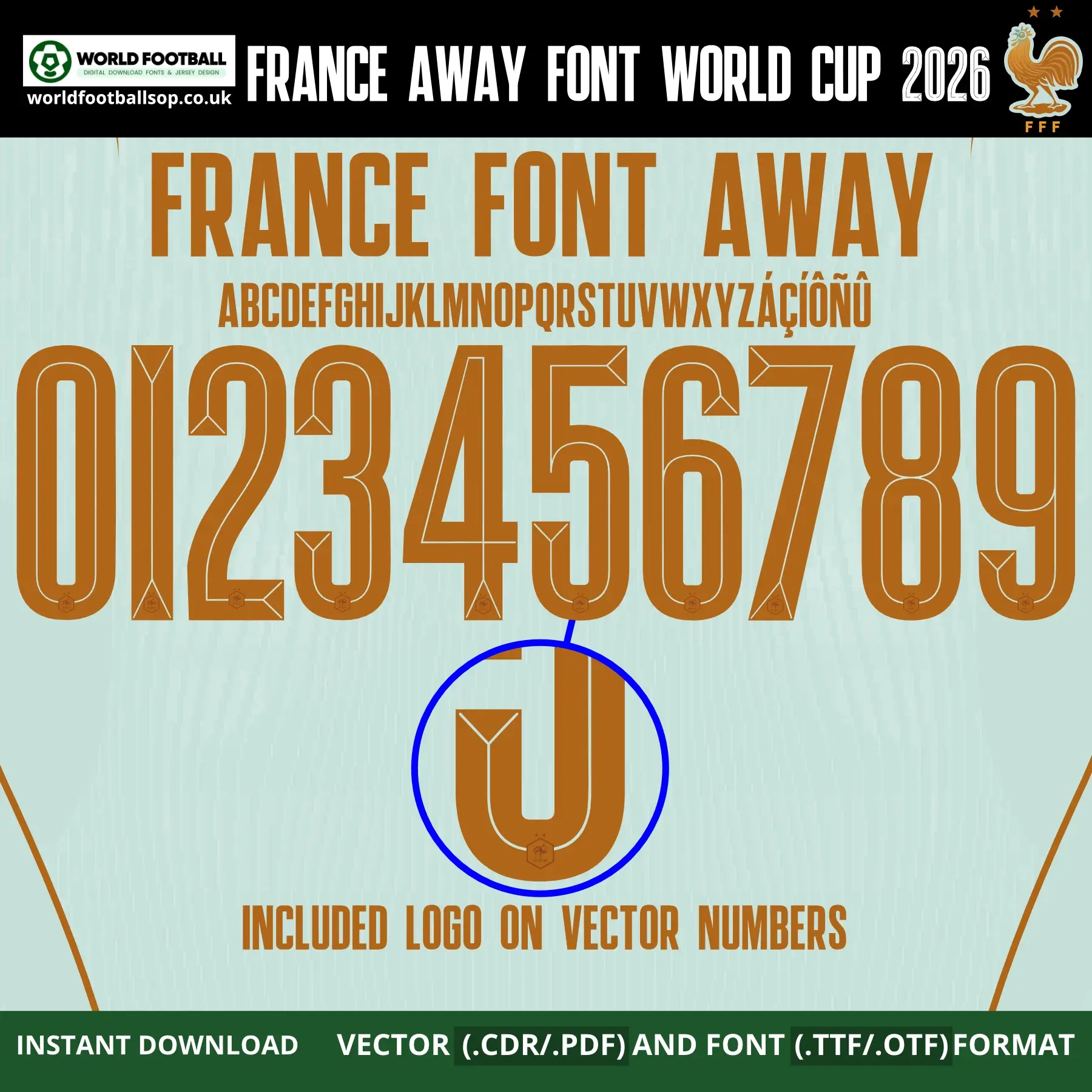 France Away Font World Cup 2026 | TTF, OTF & Vector (CDR, PDF)