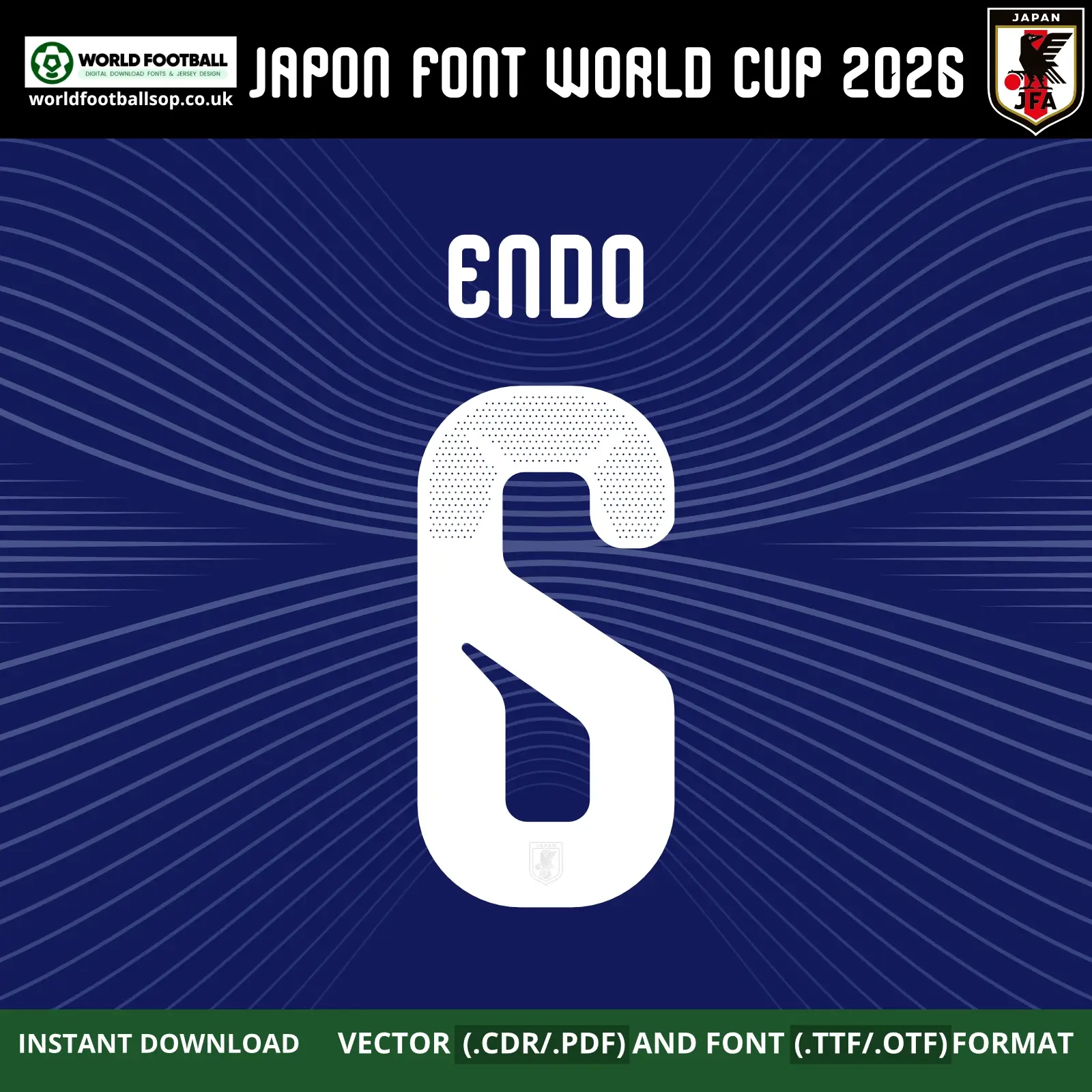 Japan Font World Cup 2026 | TTF, OTF & Vector (CDR, PDF)