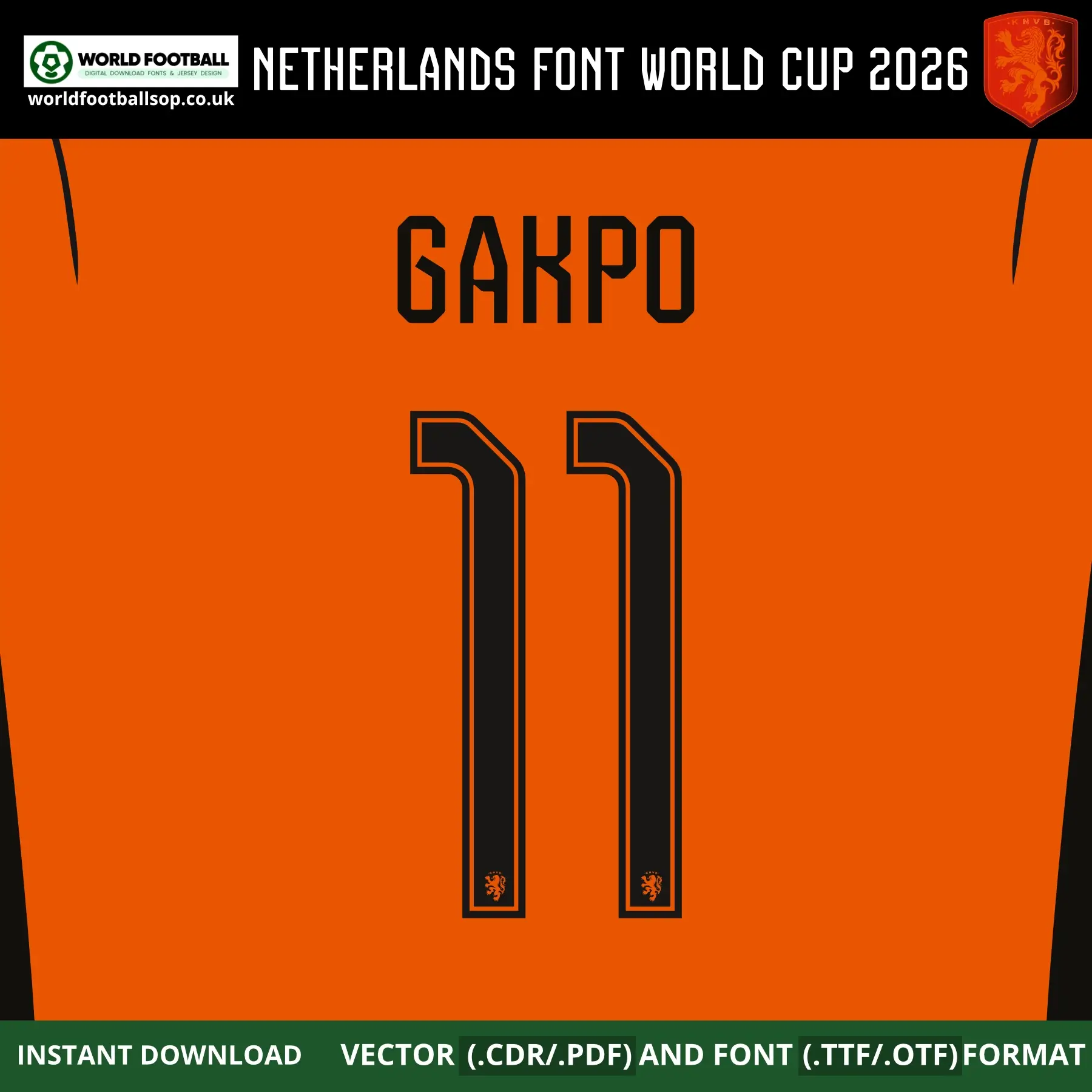 Netherlands Font World Cup 2026 | TTF, OTF & Vector (CDR, PDF)