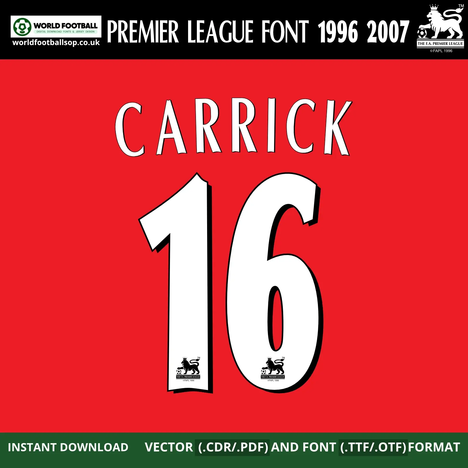 Premier League Font 1996-2007 | TTF, OTF & Vector (CDR, PDF)