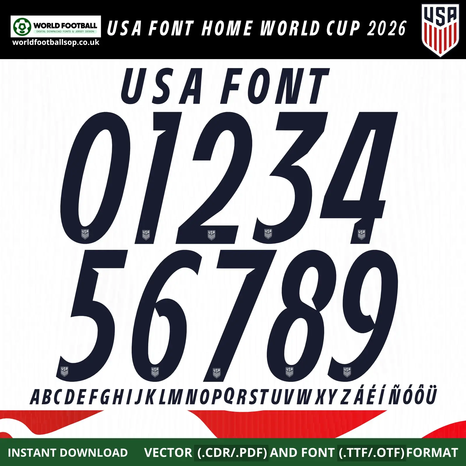 USA Font Home World Cup 2026 | TTF, OTF & Vector (CDR, PDF)